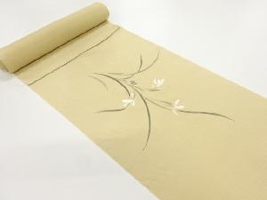 アンティーク　絽手描き草花模様訪問着洗い張り